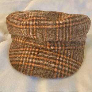Gatsby Plaid Style Newsboy Bakerboy Sun Cap, One Size